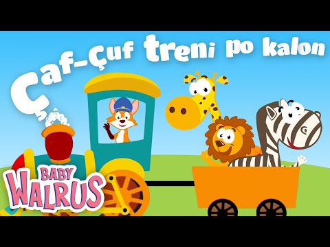 Çaf-çuf treni po kalon - Vargje për fëmijë | Baby Walrus Shqip 🚂🚂