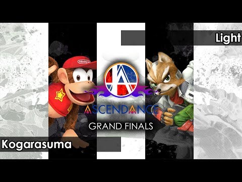 Smash 4: Kogarasuma (Diddy Kong/Lucina/ZSS) V Light (Fox/ZSS) - Ascendance 93 Tournament SSB4