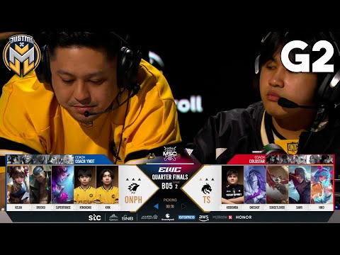 ONIC PH VS TEAM SPIRIT GAME 2 | KNOCKOUT STAGE DAY 2 | MLBB MSC 2025