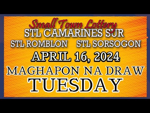 STL CAMARINES, STL ROMBLON , STL SORSOGON RESULT TODAY DRAW  APRIL 16, 2024