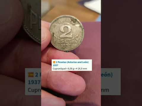 Las pesetas republicanas de Asturias y León ( España, 1937).