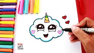 Como Dibujar Una NUBE UNICORNIO Como Dibujar Una NUBE UNICORNIO