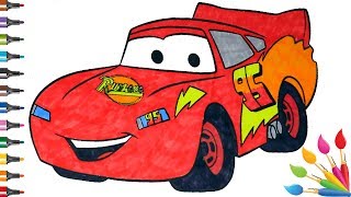 Lightning McQueen Colouring Cars Fun Coloring Pages for Kids