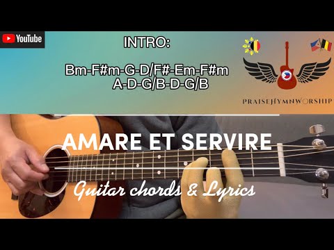 Amare et Servire | Mass Communion hymn - with guitar chords & lyrics (Love & serve the Lord)