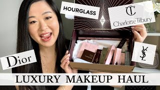 LUXURY MAKEUP HAUL 2020 | DIOR, CHARLOTTE TILBURY, YSL, HOURGLASS | SWATCHES & FIRST IMPRESSIONS