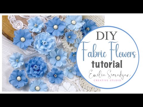 DIY Fabric Flowers Tutorial: Die Cutting, Stamping, and Shaping Petals