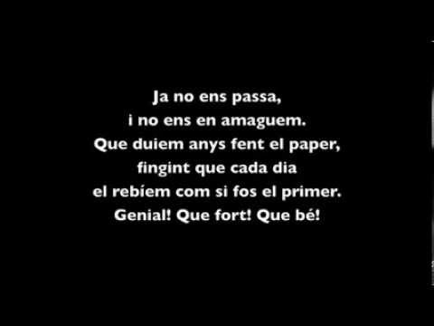 Els Amics de les Arts - Ja no ens passa (Lletra)