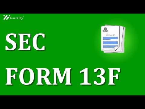 SEC Form 13F What It Is, Filing Requirements, and Key Issues