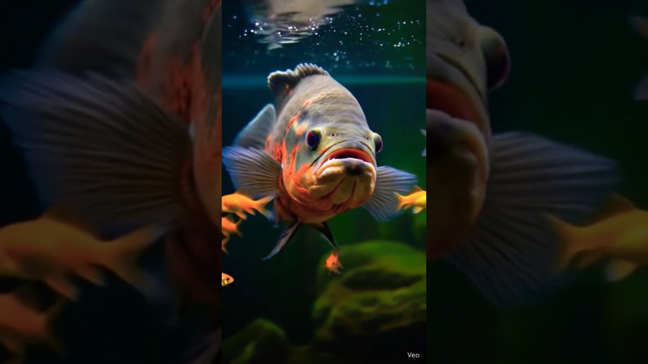 Oscar Eat Live Goldfish #monsterfish #fish