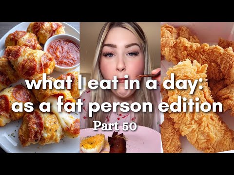 🍝what I eat in a day as a FAT person part 50 tiktoks compilation🍝