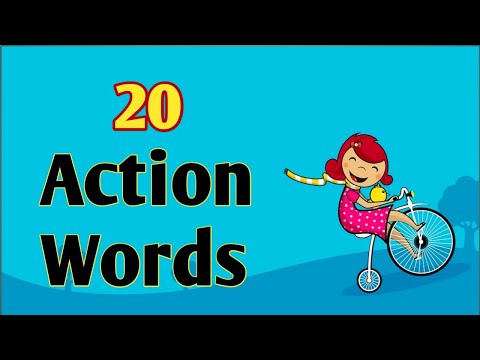 Action Words।20 Verbs in English। Doing words।verbs।Action verbs #Kidsleaninngwithpinky