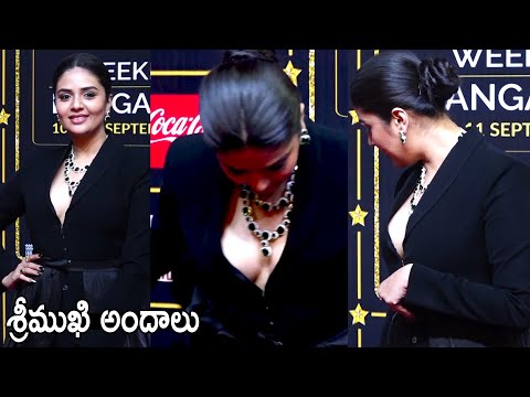 Anchor Sreemukhi H0T Visuals At SIIMA Awards 2022 | Telugu Cinema Brother