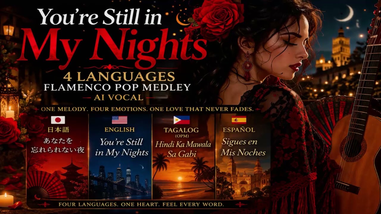 You’re Still in My Nights 4 Languages Flamenco Pop Medley AI Vocal