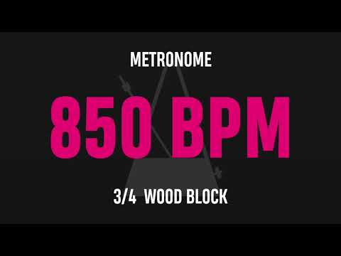 850 BPM 3/4 - Best Metronome (Sound : Wood block)
