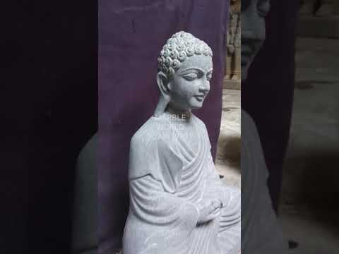 Grey Stone Buddha Statue