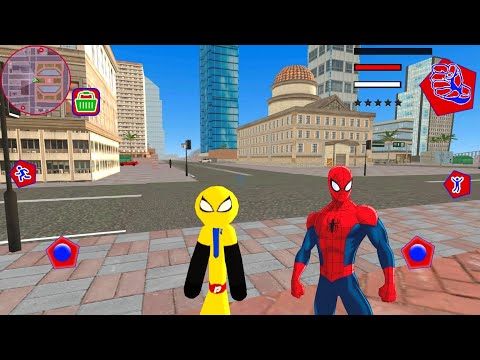 US Police Stickman Rope Hero Crime Simulator 2021 - Android Gameplay