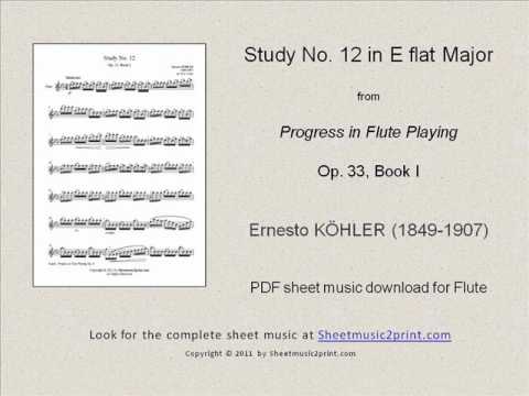 Köhler : Study No. 12, Op. 33, Book I