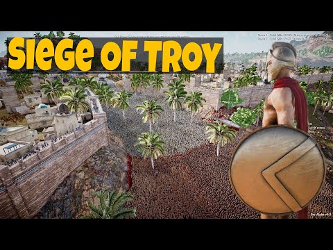 500K SPARTANS LAY SIEGE ON CITY OF TROY | Ultimate Epic Battle Simulator 2 | UEBS 2