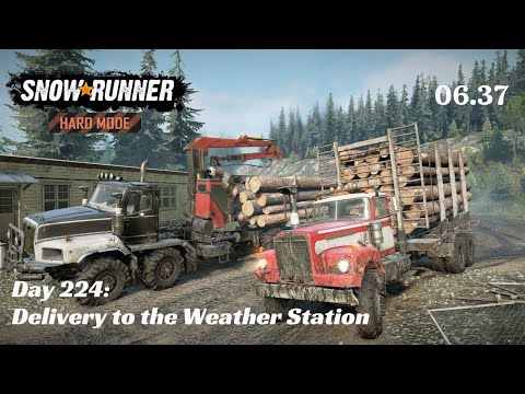 SnowRunner Hard Mode - R06 E37 - Delivery to the Weather Station