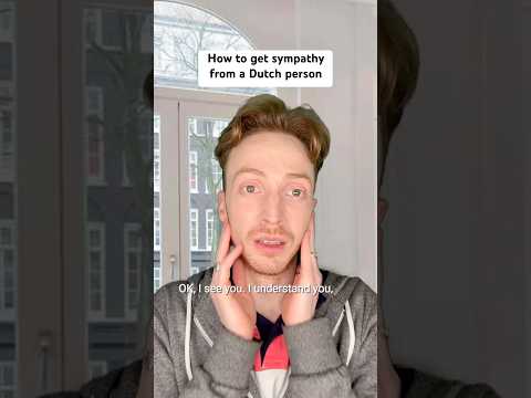 How to get sympathy from a Dutch person 🚙 #crosscultural #communication #expatlife #sketchcomedy
