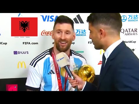 Lionel Messi nach dem Sieg im WM Finale! 😂