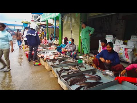 Cambodian Street Food Tour - Market Food View Inside Tuol Pongro