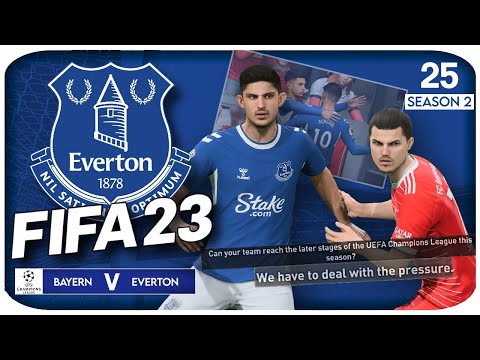 FIFA 23 EVERTON CAREER MODE #25 - THE UCL KICKS OFF & MERSEYSIDE DERBY 🔴🔵