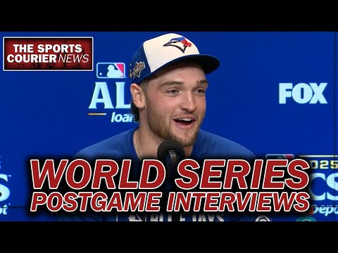 Blue Jays Dodgers World Series Post Game 1 Interviews - Toronto Dominates
