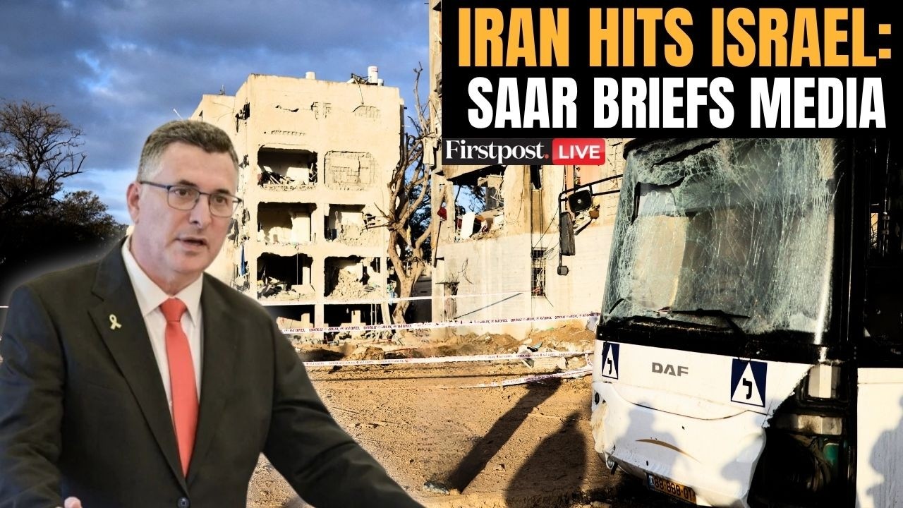 LIVE: Gideon Saar Briefs Media After Iranian Strikes Hit Towns Near Nuclear Sites | Arad | Dimona