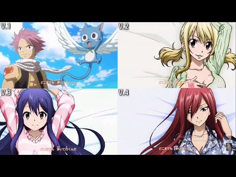 Fairy Tail - Ending 16 / Comparación [versiones 1- 4]