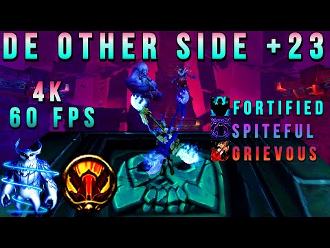 [4K 60FPS] KYRIAN Fury Warrior M+ De Other Side +23 (Fort, Spite, Grievous) - WoW Shadowlands 9.1.5