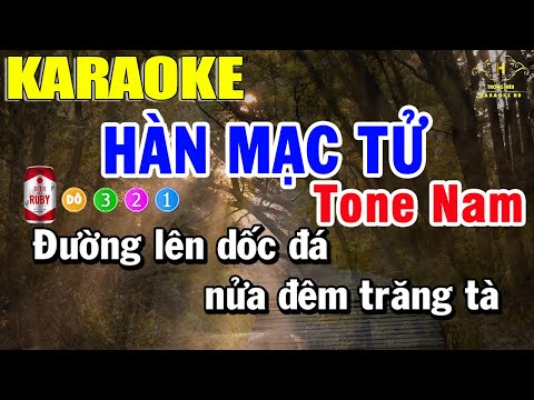 Hàn Mạc Tử Karaoke Tone Nam Nhạc Sống | Trọng Hiếu