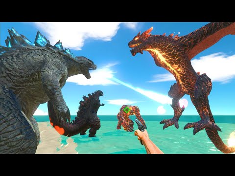 FPS Avatar and Godzilla Squad Fights Lava Squad - Animal Revolt Battle Simulator