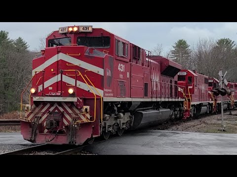 VTR 431 at speed past Bartonsville bridge