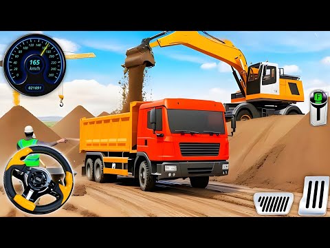 Building City Roads! Road Construction Simulator Gameplay (Android)