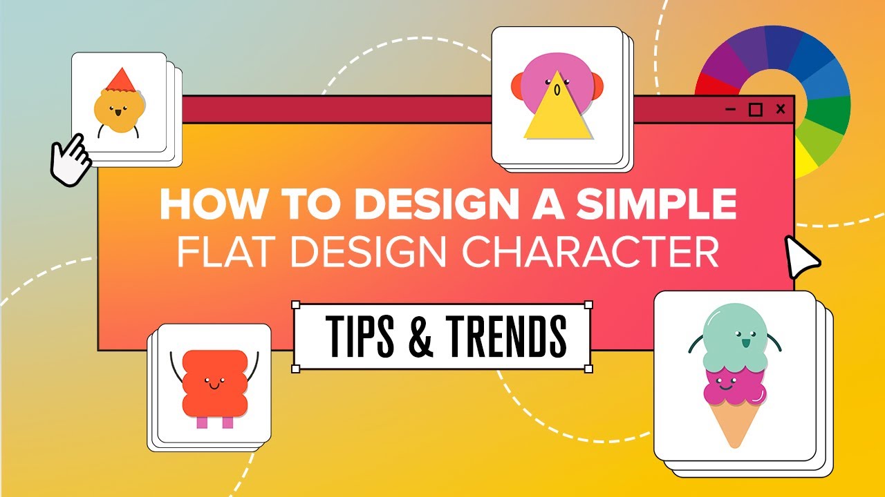 Design a Simple Flat Character in Illustrator