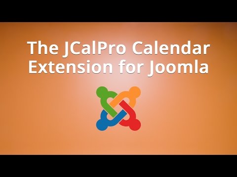 The JCalPro Calendar Extension for Joomla