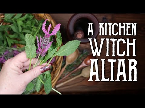 Making a Kitchen Witch Altar - A Witches Home Series- Magical Crafting