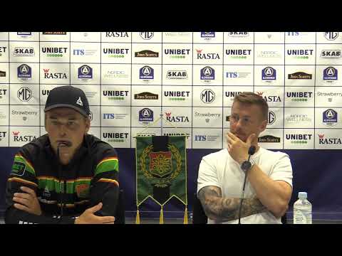 Presskonferens  GAIS - Halmstads BK Efter GAIS seger 3-0