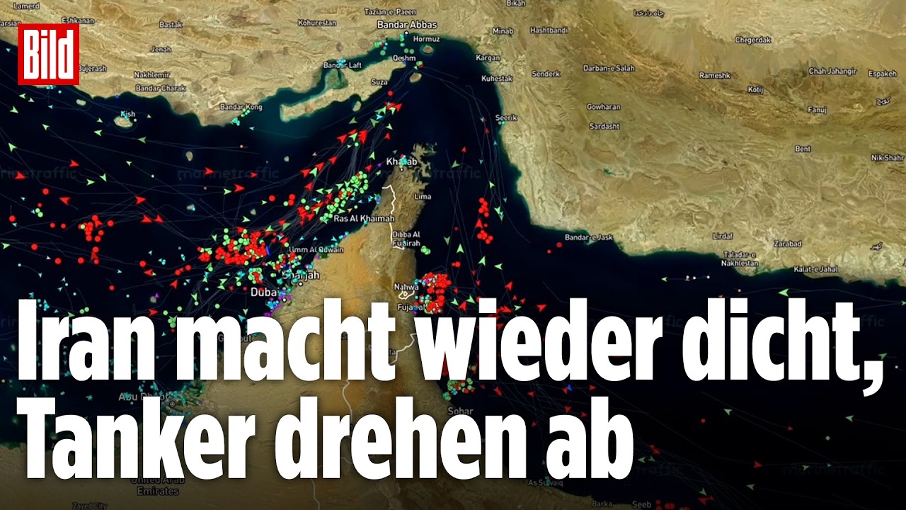 STRAßE VON HORMUS DICHT: Iran stoppt Schifffahrt – Trump droht mit Bomben
