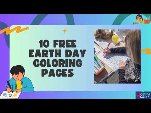 Boho Earth Day Coloring Pages Found