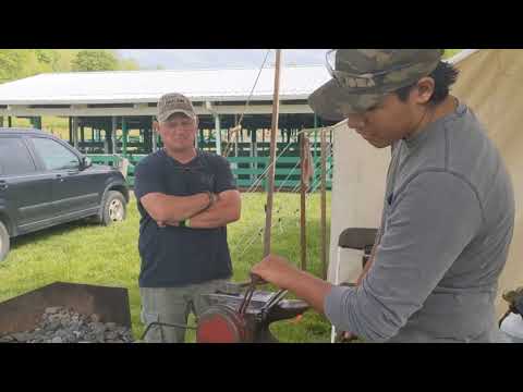 Blacksmithing Class at Old School Survival Boot Camp