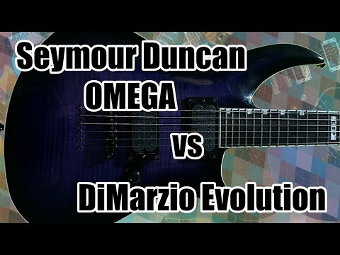 Esp: EII HORIZON III. Seymour Duncan omega vs Dimarzio evolution