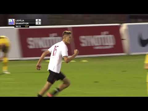 Лиепая - Шахтёр. Гол Фогелиса