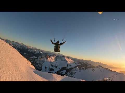 Parapente Moléson au coucher du soleil