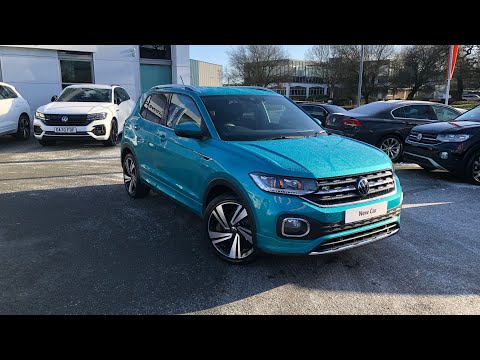 Brand New Volkswagen T-Cross R-Line 1.0TSI DSG in Makena Turquoise - Crewe Volkswagen