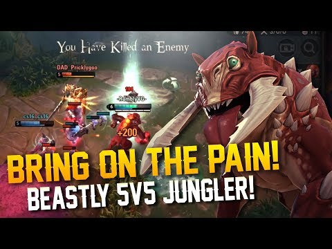 BRING ON THE PAIN!! Vainglory 5v5 Gameplay - Grumpjaw |WP| Jungle Gameplay