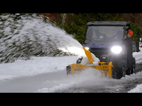UTV Snowblower - Should I plow the slush river?