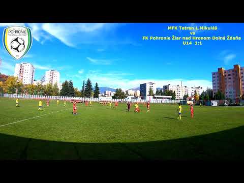 MFK Liptovsky Mikuláš vs FK Pohronie Žiar nad Hronom Dolná Ždaňa u14 1:1