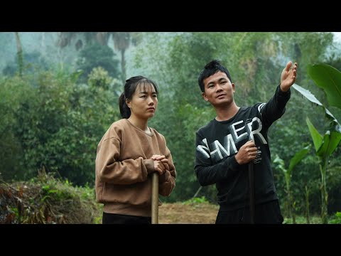 Turning bamboo into a cupboard for dishes - a wish for a bridge across the stream.